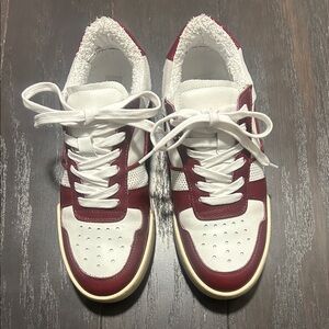 Steve Madden - Red and White Sneakers | worn once | Size - 8